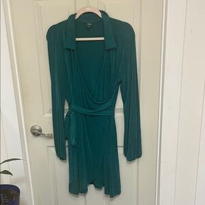 Green Wild Fable Wrap Dress XL